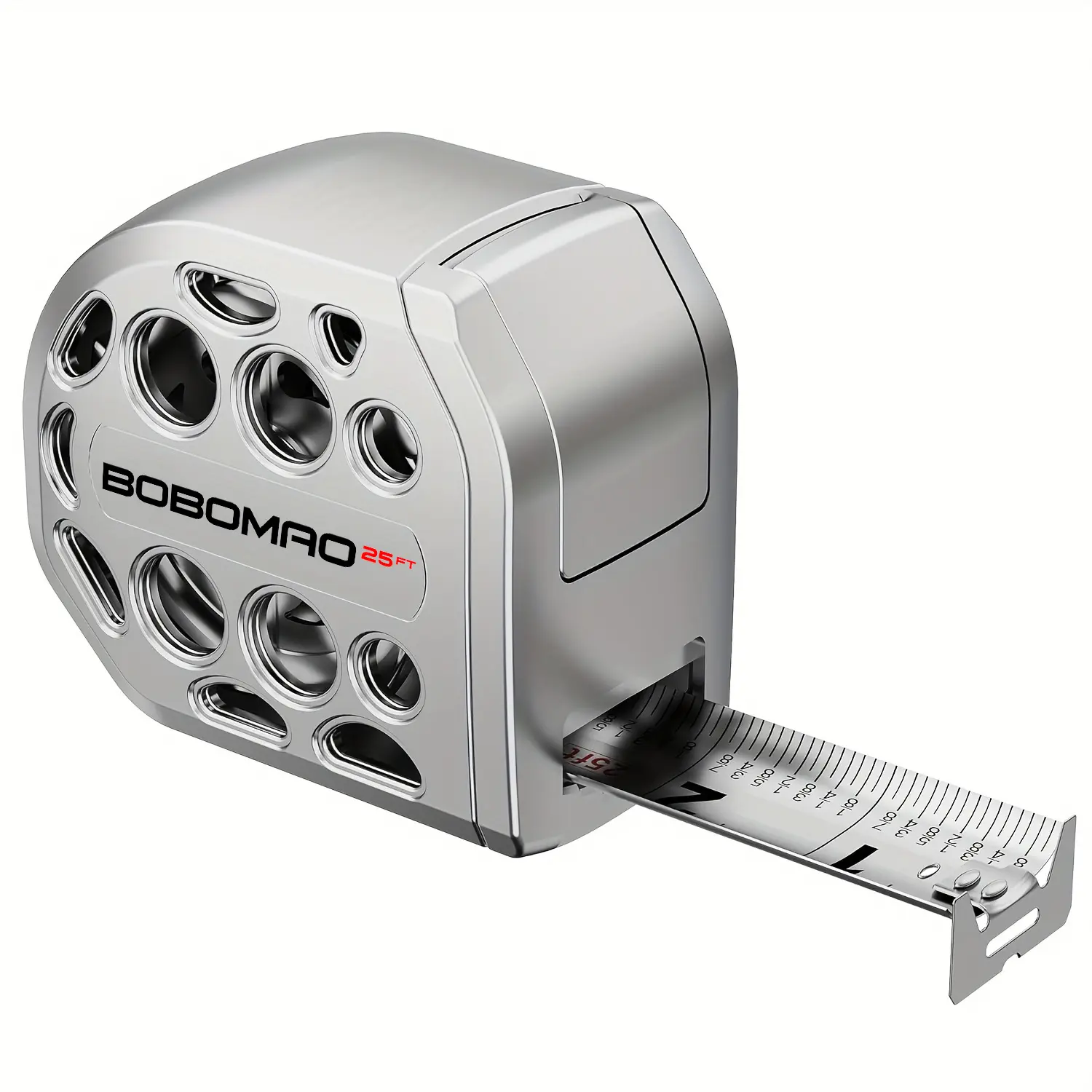2026 New 25FT Stainless Steel Measuring Tape, Anti Rust, Anti-Fall, Strong Magnetism on The Bottom,Hollow Design, Gift Tape,Portable Self-Locking Tape Measure for Household