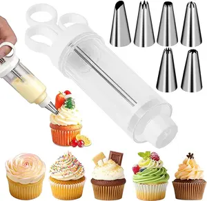 7pcs Cake Decorating Tools - Stainless Steel Nozzles And Connectors for Cupcakes, Cookies, And More - Must-Have Baking Equipment for Home Cooks pans kit, Icing Piping, Egg