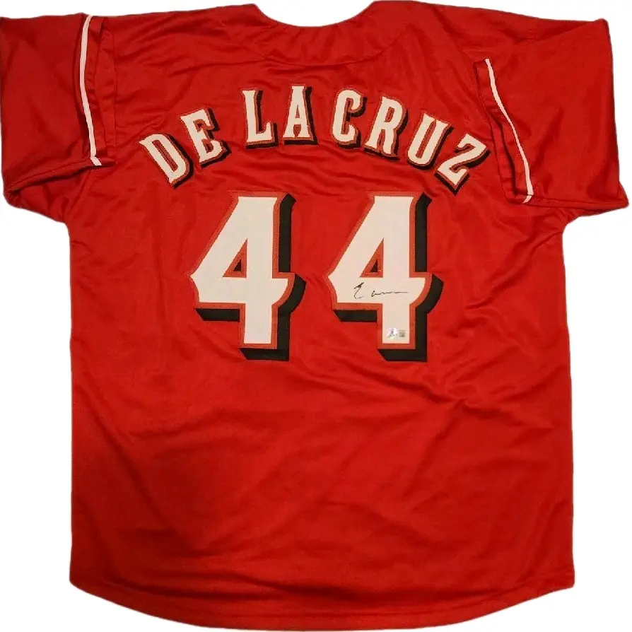 Elly De La Cruz Cincinnati Reds Autographed / Signed Fully Stitched Custom Jersey (Beckett)