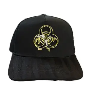 Selecto Gorra Style Selecto Virus Black with Gold Embroidered Design Hat