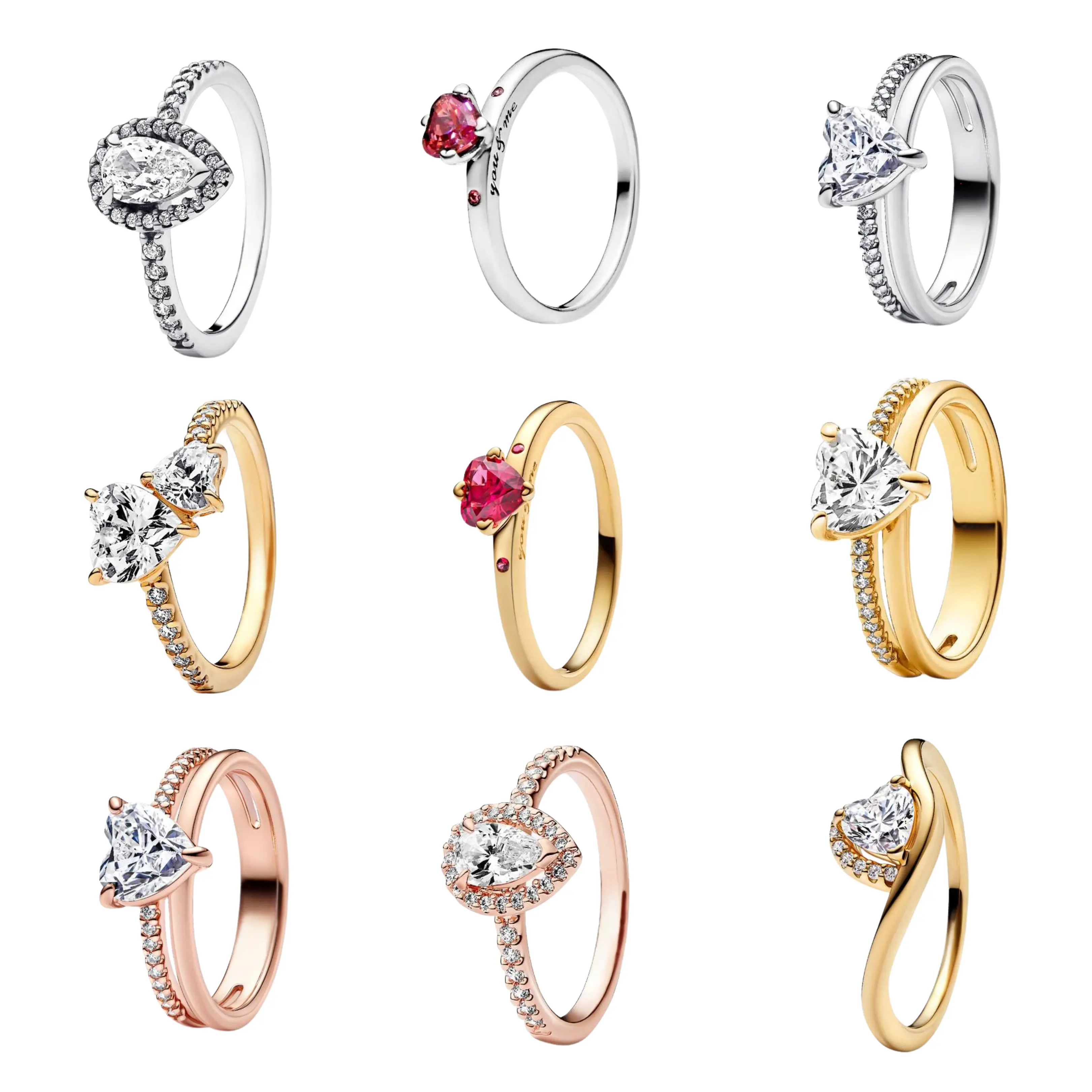 Sterling Silver 925 Solitaire Rings