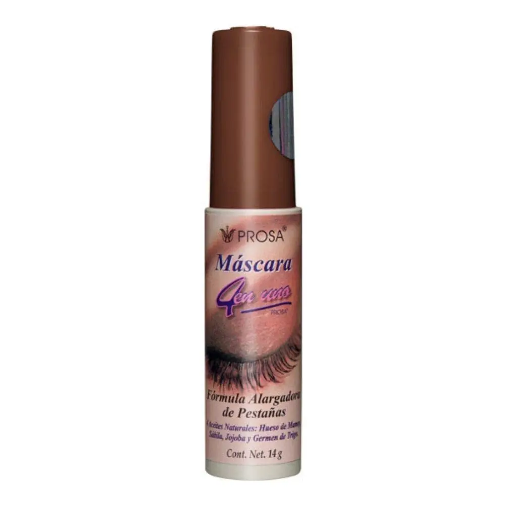 PROSA Mascara Cafe (Brown) - Makeup Makeup Tool for Stylish Application Mexican with Growth Oil Super Volume