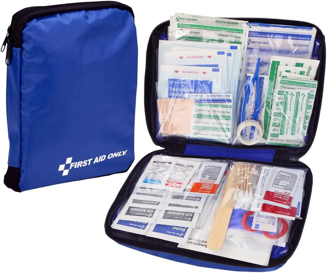 Home First Aid Kit 298 Pieces Compact Emergency Supplies for Home Office Desk Drawer Cabinet Family Use