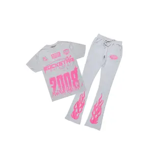 Esha Heather Grey T-Shirt Trackset