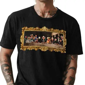 Norteño Ultima Cena Cotton Unisex Tshirt Tshirt Menswear T-Shirt Top Classic