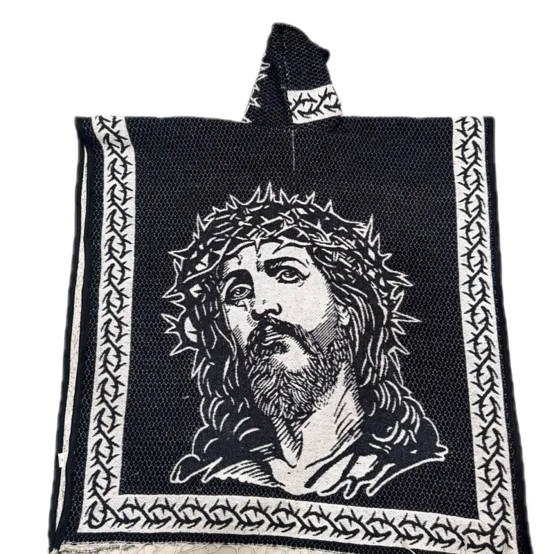 Ponchos artesanales con gorro