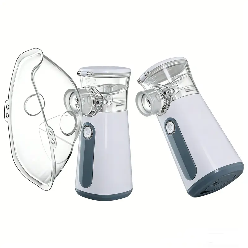 2-Pcs Gentle Quiet Facial Mist Sprayer - Portable Lightweight Daily Outdoor Personal Care Device, Built-in Rechargeable Lithium Battery, USB Charging, Style Design for Office Travel Use