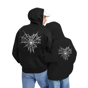 Men's & Women's Spider Web Hoodies - Couple Set on TikTok | Edgy Street Fashion, Soft Cotton&Polyester Blend, Breathable & Comfortable, Trend Printing, S-3XL