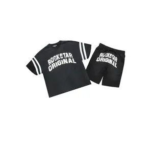 Tumo Black Crop Boxy Tee Short Set