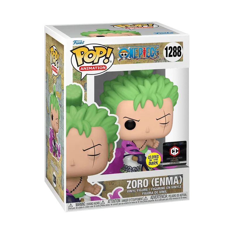 Funko Pop! One Piece - Zoro (Enma) (GITD) #1288 (Chalice Collectibles Exclusive) Collectible Pop Vinyl Figure