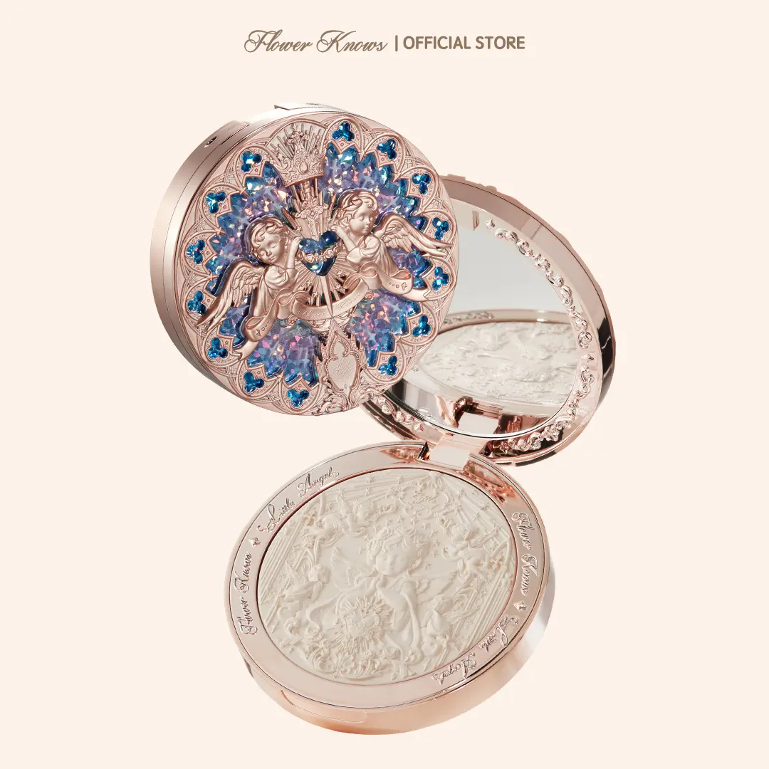 Flower Knows Little Angel Collection Embossed Highlighter, shimmer, makeup, cosmetic, silky, longlasting, dealsforyoudays, #Summervibes