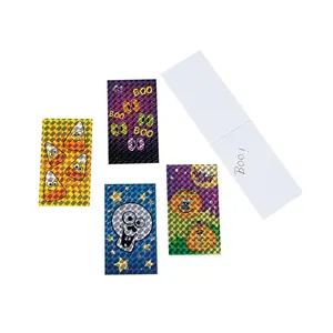 3 3/4" Bulk 72 Pc. Prismatic Halloween Icon Blank Paper Notepads