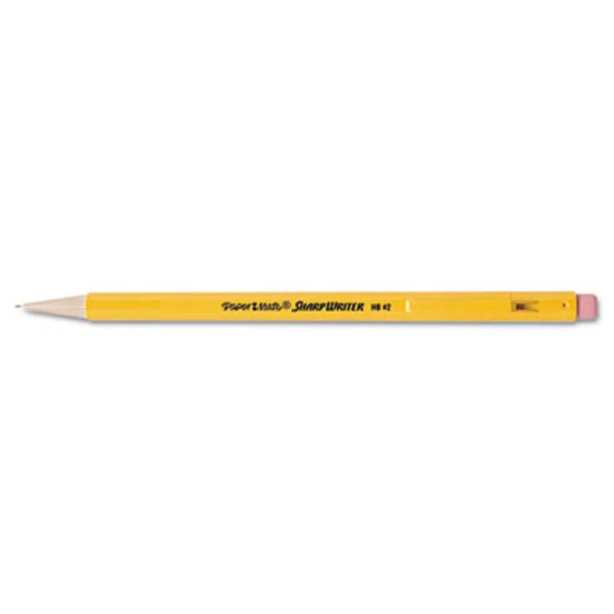 Paper Mate Sharpwriter Unisex Mechanical Pencils (12-Count Pack) - HB Lead, 0.7 mm, Yellow Barrel, Cushion Tip, Twist Advance, Disposable, Economical, Prolonging Writing Life, Office Stationery Supplies Writing Tool