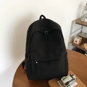 SleekHush Solid Color Large Unisex Backpack - Outdoor Casual Commuter Bag for Sports Activities