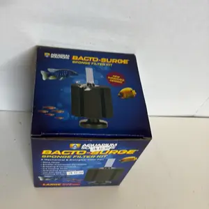 Bacto-Surge Sponge Filter Kit, Aquatic Water Filtration System with Water Cleaner Purifier and Filtration Basket for Fish Tanks