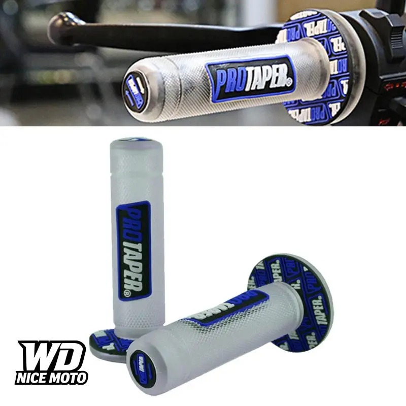 WD NICE MOTO Universal Motorcycle Grips 7/8" 22mm 24mm, Handlebars Handle for Honda Yamaha Ktm, Dirt Pit Bike Motocross Accessories Motor Parts Accessories