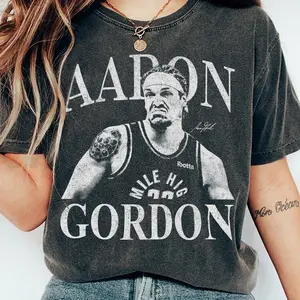 [Sale Up To 15% + Free Ship] Aaron Gordon Basketball Vintage Shirt, Comfort Colors 1717 , Retro Basketball Graphic Tee