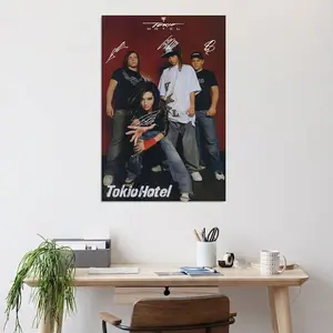 Poster Tokio Hotel Gift For Fans Punk Rock Wall Art Style