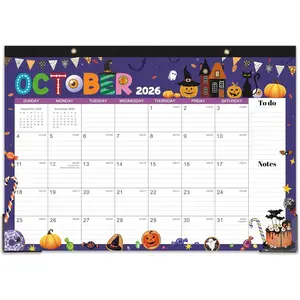 2026 Desk Calendar - Desk Calendar 2026, 17"x12", JAN.2026 - Dec.2026, 12 Monthly Calendar with Corner Protectors - 12 Different Themes