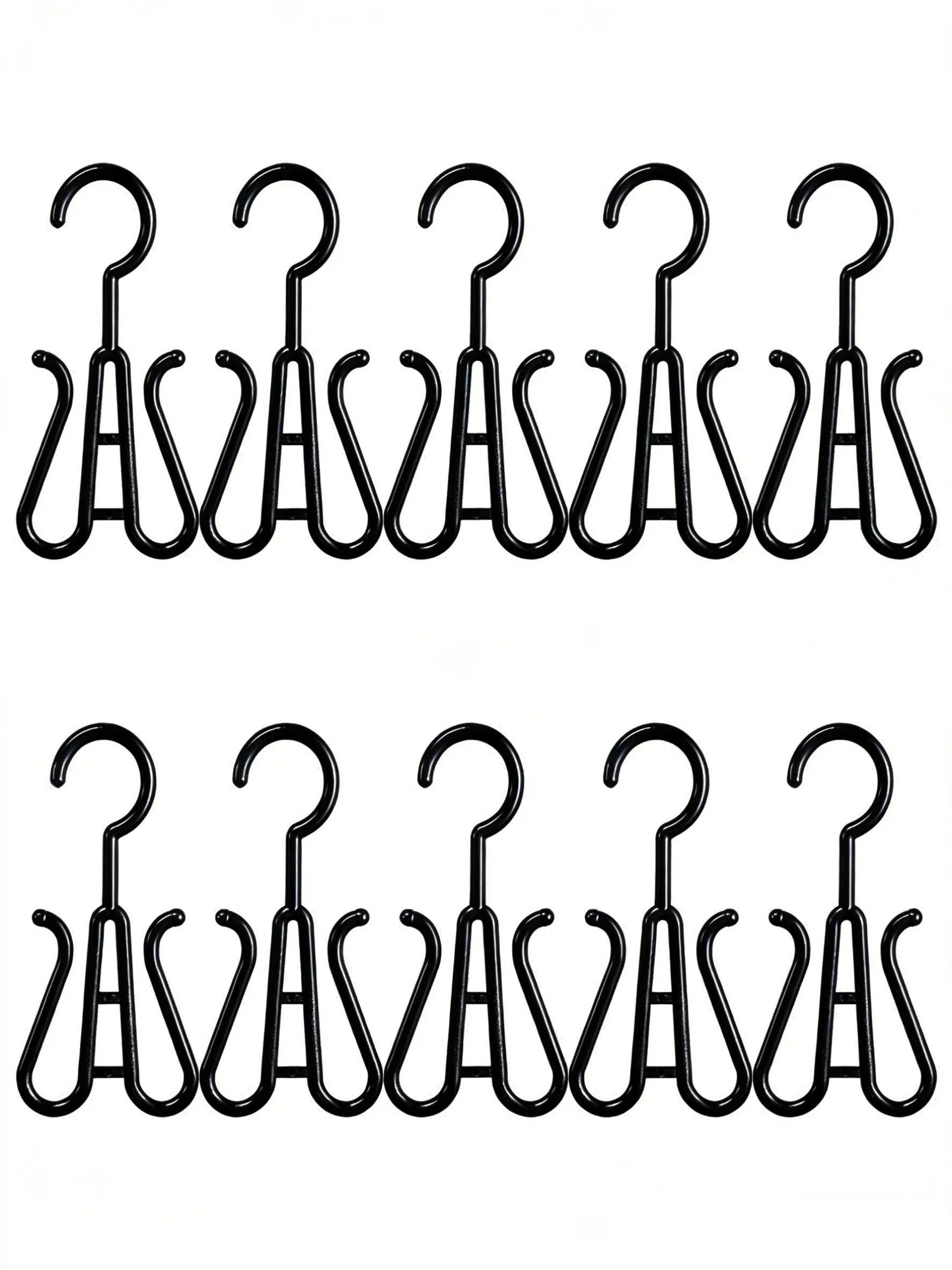 10Pcs Black Wig Hanger Hanging Accessory Wig Storage Hook Wig Stand Holder Wig Organizer For Wigs Hair Extensions Wig Display Storage Hanger Hangers Accessory