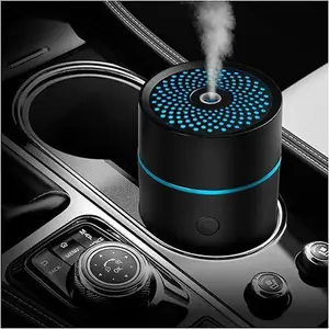 Portable Mini Car USB Humidifier LED Ultrasonic Cool Mist Essential Oil Diffuser Auto Air Freshener Aromatherapy Mist Maker