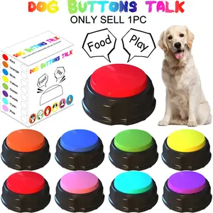 Dog Buttons Talk, Dog Buttons for Communication Dog Buttons for Communication Pet Training Buzzer, 30 Second Record & Playback, Available In a Variety of Colors