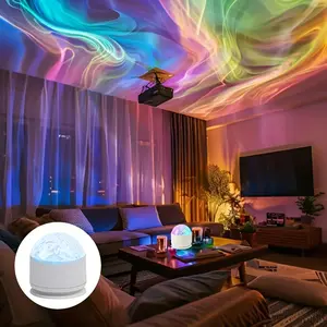 3-in-1 Aurora Projector Light with 16 Color Modes & Remote Control|Galaxy & Wave Projection for Ceiling & Wall|USB Powered Mood Light for Bedroom Decor & Meditation|Smart Dimming & Auto Timer for Night Use|#AuroraLight.#ProjectorLight#TikTokMadeMeBuyIt.