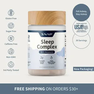 Snap Supplements - Sleep Complex - 30 Servings - Natural Supplement Capsules Healthcare Dietary