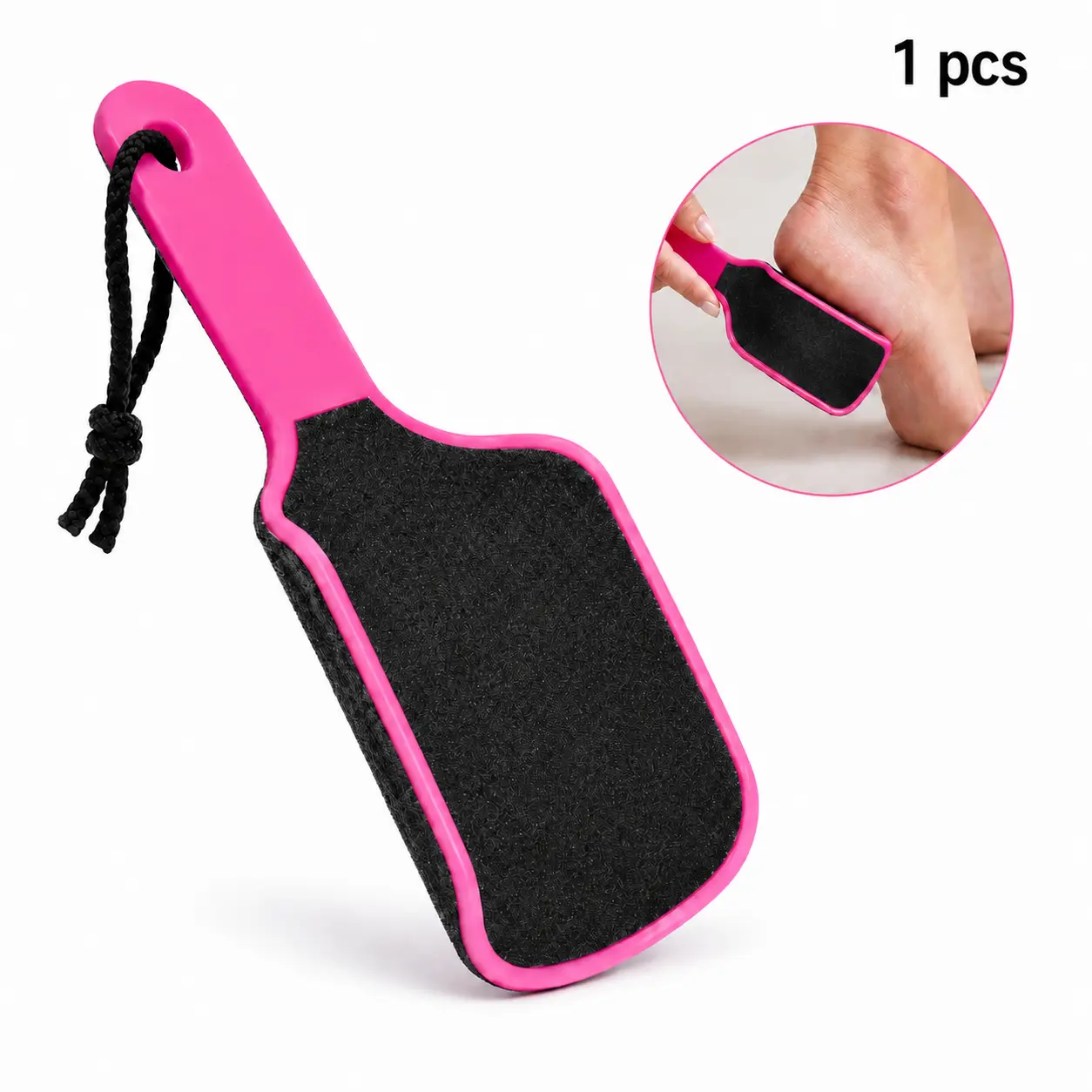 U Shaped Foot File Double Sided Sanding Foot Grinder Dead Skin Callus Remover Household Pedicure Tool for Heel & Sole Rough Skin Smooth