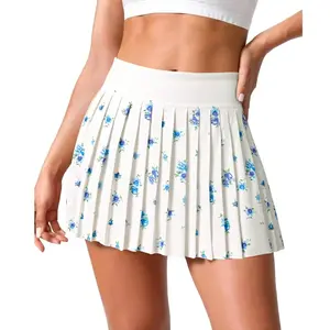 Fisoew Womens Floral Print Pleated Tennis Skirt High Waist Workout Athletic Mini Skirts with Pockets Inner Shorts #SummerVibes #TikTokShopJumpstartSale