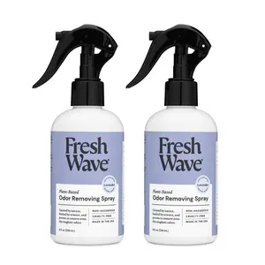 Fresh Wave Lavender Scent Odor Removing Spray, 8 fl. oz. | Pack of 2 | Odor Absorber for Home, Furniture, Fabrics & Trash | Safer Odor Relief