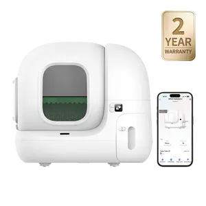 PETKIT PuraMax 2 Odorless Automatic Universal Litter White Cat Litter Box Extra Large Self-Cleaning Litter Tray with xSecure/Odor Removal & APP Control#Summervibes #petlovers