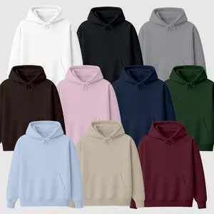Men’s Cotton Hoodie, Minimalist Streetwear Pullover, Cozy Fleece Hoodie for Everyday Comfort, Fall & Winter Essential Apparel