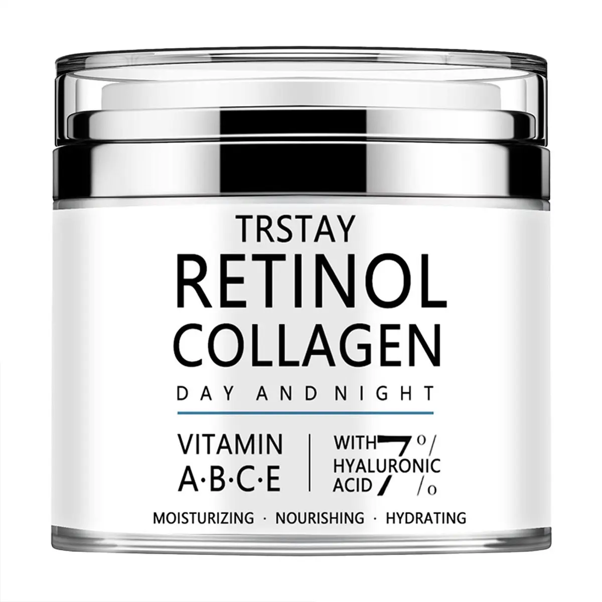 Trstay Retinol & Collagen Neck Cream, Vitamin a B C E & Hyaluronic Acid, Day & Night Use, Hydrating Nourishing Daily Neck Care