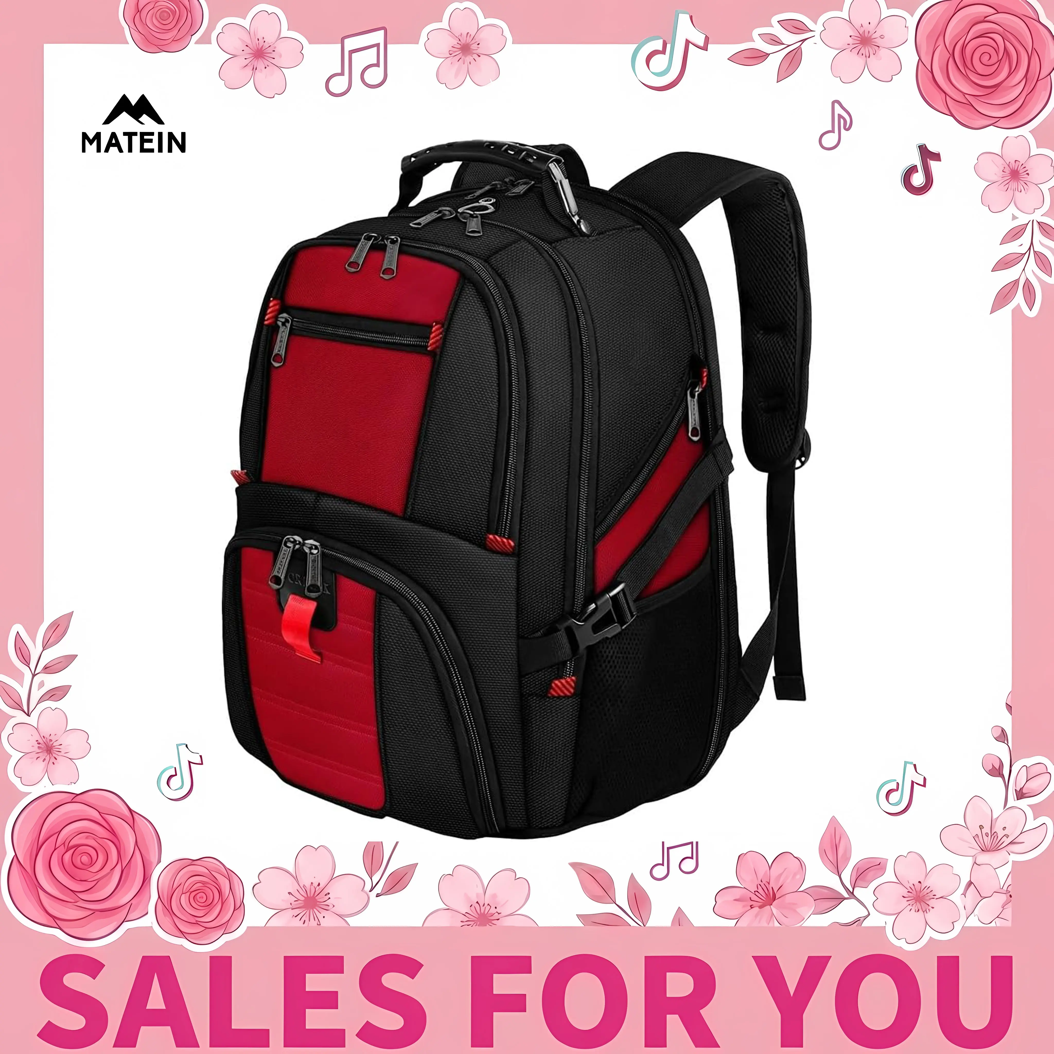 YOREPEK Large Multi Functional Bag, Extra Large 17 Inch Laptop Backpack for Men & Women, Water Resistant Traveling Bag, Airline Approved Office Work Bag, Durable Business Travel Backpack Summervibes Summer Sale