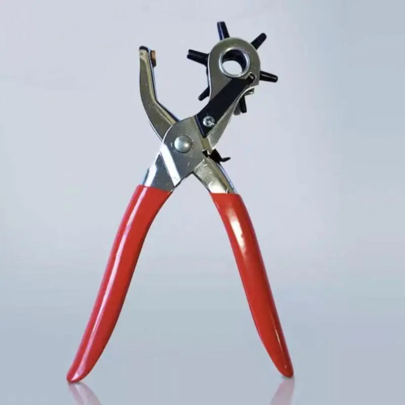 Multifunctional Belt Hole Punch Plier, Metal Hole Punch, Round Hole Flat Hole Oval Hole Punch Plier, Belt Hole Punch Plier for Leather Paper, Hole Making Tool, Hand Tools, DIY Tools, Hardware