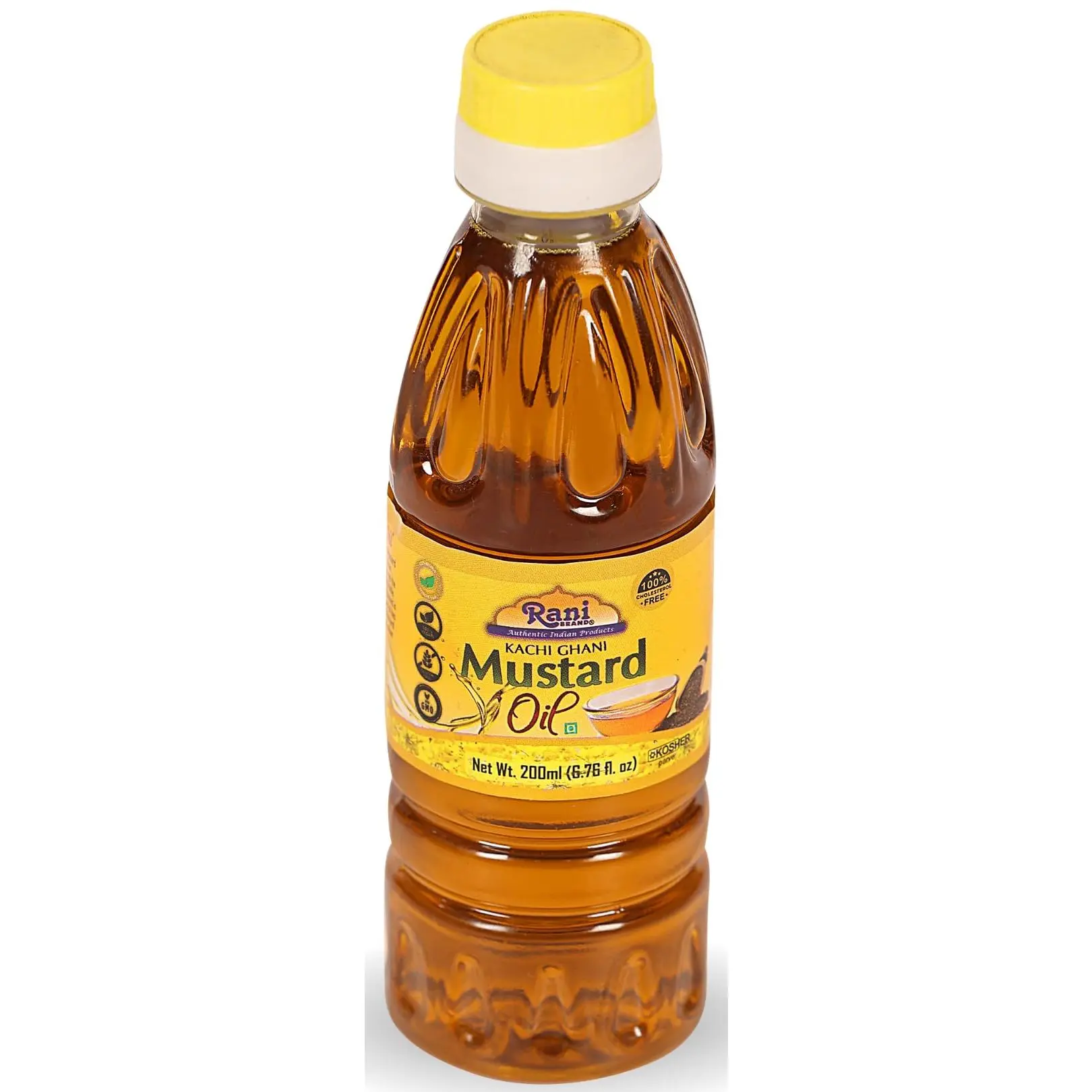 Rani Mustard Oil (Kachi Ghani) 6.76 Ounce (200ml) NON-GMO | Gluten Free | Kosher | Vegan | 100% Natural (Copy)