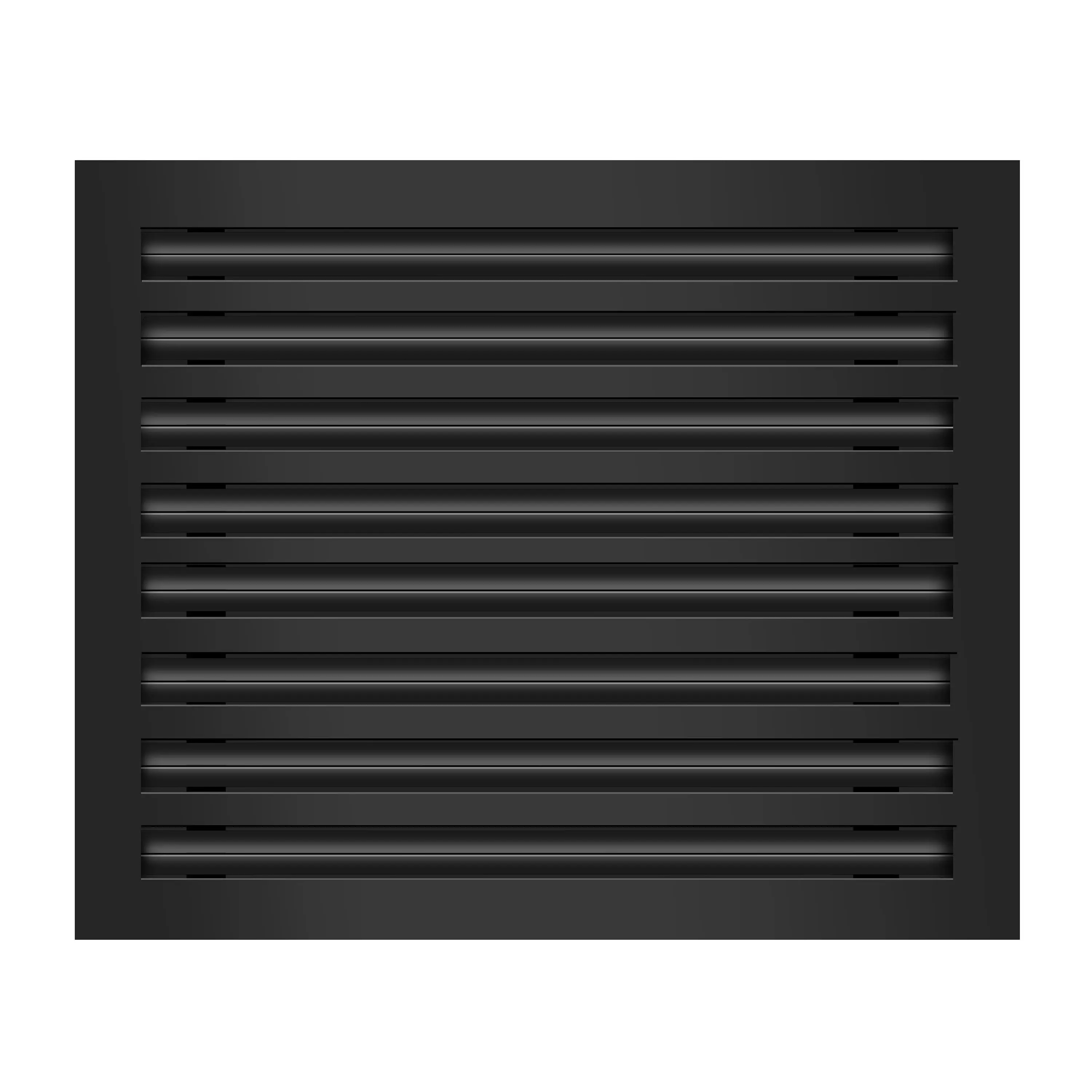BUILDMART - 20x16 Black Modern AC Vent Cover - Decorative Aluminum Air Vent - Standard Linear Slot Diffuser - Heating and Cooling Register Grille for Ceiling, Walls & Floors - Texas Buildmart