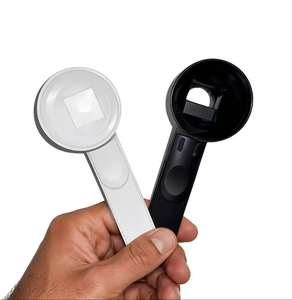 BPA-Free Plastic Powder Filling Funnel Spoon - Sliding Scoop for Creatine, Pre-Workout, Coffee & Smoothies (Home & Party Supply Use)