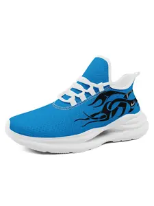 Men’s Blue Panthers-Inspired Team Spirit Trainers – Breathable, Comfortable | Street Casual | Game Day Sneakers