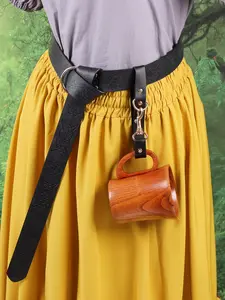 1PC Medieval Renaissance Belt Keychain Mug hook Stylish Keychain For Renaissance Viking Faire LARP Halloween Costume Accessory Prop
