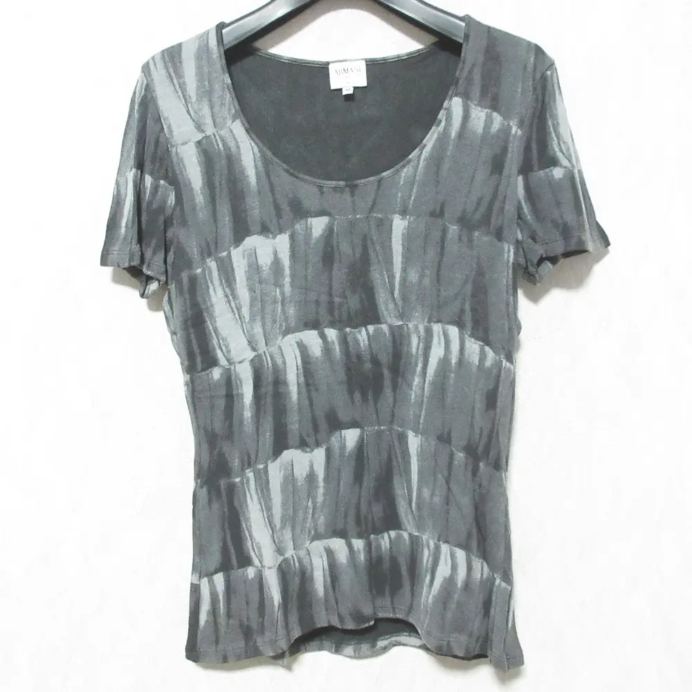 Pre-owned Giorgio Armani Cotton Small Leather Goods Armani Collezioni Printed T shirt