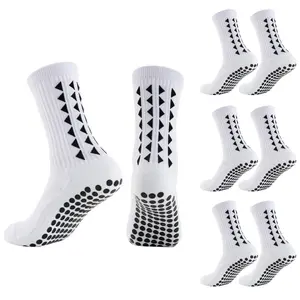 3 Pairs Non Slip Football Socks, Football Grip Socks for Men, Soccer Socks with Rubber Dots for Yoga Running Hiking, Grip Sports Socks, Athletic Grip Sock
