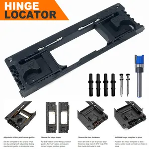 Door Hinge Lock Opening Locator Door Hinge Installation Kit Hinge Router Template