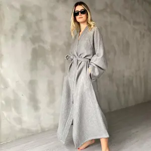 【Valentine's Day Sale】Joy 4- Layered Kimono Robe | Only One Size Fits Most Height 5'5" | 100% Turkish Cotton Basic Womenswear