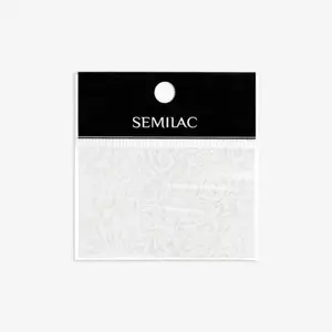 13 WHITE LACE Semilac Nail Transfer Foil