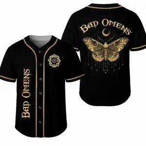 Bad Omens Heavy Metal Band Baseball Jersey, Best Gift For Rock Fan B