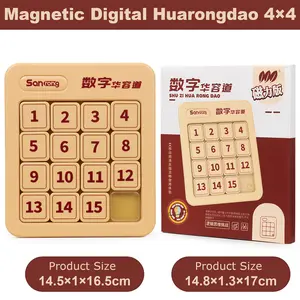4×4/5×5/6×6，Klotski, number sliding puzzle, magnetic, brain teaser toy, jigsaw puzzle, intelligence toy, Klotski blocks ，Suitable for children aged 3 and above