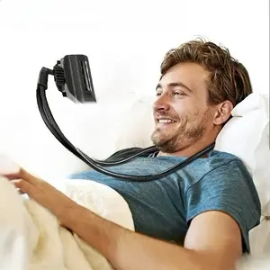 360 Degree Rotating Phone Stand, Bedside Use, Multifunctional Neck Hanging Holder, Height Adjustable, Hands-Free Lazy Stand, Flexible Phone Holder