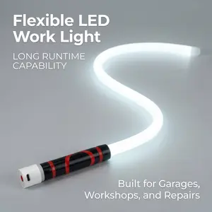 Bendable LED Flashlight Stick – 27" Flexible LED Work Light, High Lumen Magnetic Inspection Light, Rechargeable 7-Hour Runtime, Hands-Free Repair Light for Car Engine, Mechanic, Off-Road